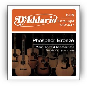 EAN 19954121136 - D'Addario EJ15 cuerda para instrumento musical Acústico 6 pieza(s) Acero Guitarra imagen 1