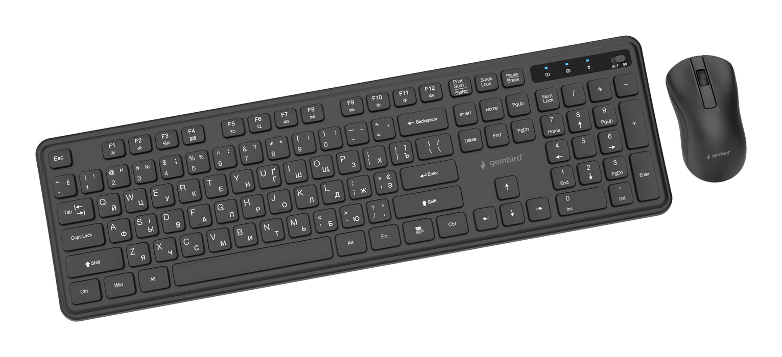 EAN 8716309137010 - Gembird KBS-WPS-01-CYRL teclado Ratón incluido Oficina RF inalámbrico QWERTY Internacional de EE.UU., Ucr imagen 3