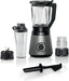 EAN 4242005319275 - Bosch Serie 4 MMB6177S licuadora 1,5 L Batidora de vaso 1200 W Negro, Plata imagen 1