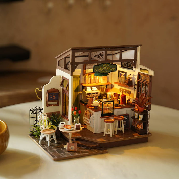 EAN 6946785119312 - ROBOTIME DG162 Casa en miniatura y rincón de libros para montar Casa en miniatura para montar imagen 8