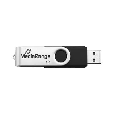 EAN 4260459613596 - MediaRange MR931-2 unidad flash USB 16 GB USB Type-A / Micro-USB 2.0 Plata, Negro imagen 1