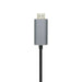 EAN 8436574704310 - AISENS A109-0392 adaptador de cable de vídeo 0,8 m HDMI tipo A (Estándar) USB Tipo C Aluminio, Negro imagen 2