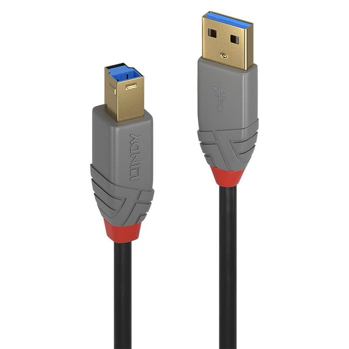 EAN 4002888367424 - Lindy 36742 cable USB USB 3.2 Gen 1 (3.1 Gen 1) 2 m USB A USB B Negro, Gris imagen 1