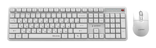 EAN 8716309137065 - Gembird KBS-WMS-01-W-CYRL teclado Ratón incluido Oficina RF inalámbrico QWERTY Internacional de EE.UU., U imagen 2