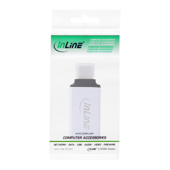 EAN 4043718258765 - InLine 35801 cambiador de género para cable USB type C male USB-A Plata imagen 3
