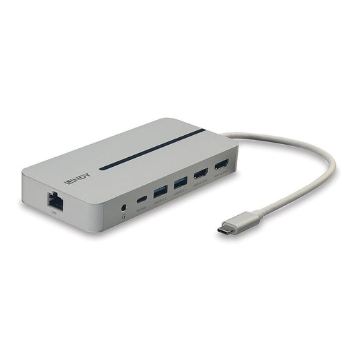 EAN 4002888433600 - Lindy 43360 base para portátil y replicador de puertos Alámbrico USB 3.2 Gen 1 (3.1 Gen 1) Type-C Plata,  imagen 2