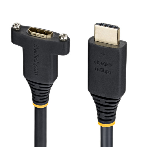EAN 65030927864 - StarTech.com HDMI2PNLFM-180CM cable HDMI 1,8 m HDMI tipo A (Estándar) Negro imagen 1