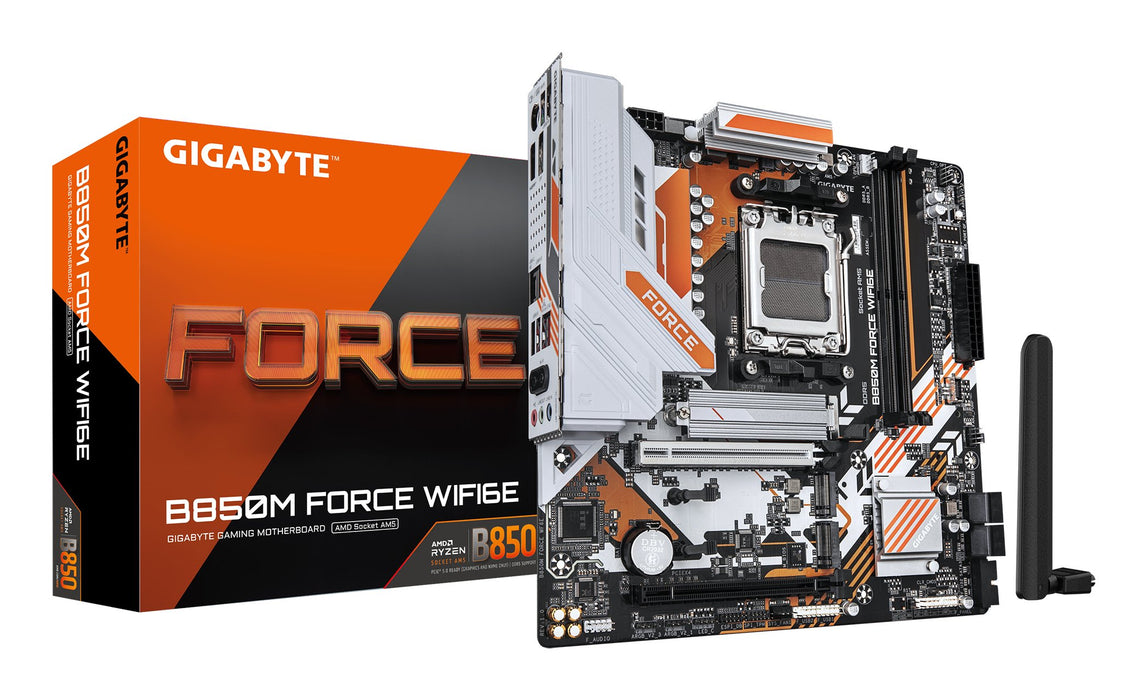 EAN 4719331874308 - GIGABYTE B850M FORCE WIFI6E AMD B850 Zócalo AM5 micro ATX imagen 1