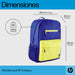 EAN 0197192501290 - HP Campus Blue Backpack 39,6 cm (15.6") Azul, Amarillo imagen 4