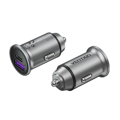 EAN 6922794761643 - Vention FFBH0 cargador de dispositivo móvil Universal Gris Encendedor de cigarrillos Carga rápida Auto imagen 2