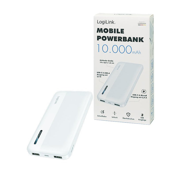 EAN 4052792074567 - LogiLink PA0338WRF batería externa 10000 mAh Blanco imagen 5