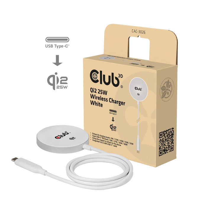 EAN 8719214473686 - CLUB3D CAC-3026 cargador de dispositivo móvil Teléfono móvil, Smartphone, Reloj inteligente, Teléfono USB imagen 2