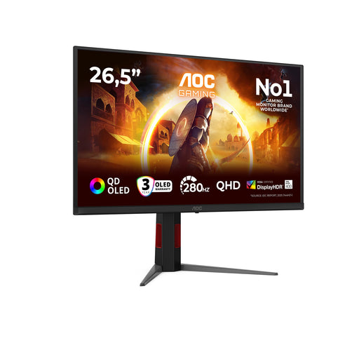 EAN 4038986183161 - AOC G4 Q27G4ZD pantalla para PC 67,3 cm (26.5") 2560 x 1440 Pixeles Quad HD QD-OLED Negro, Rojo imagen 2