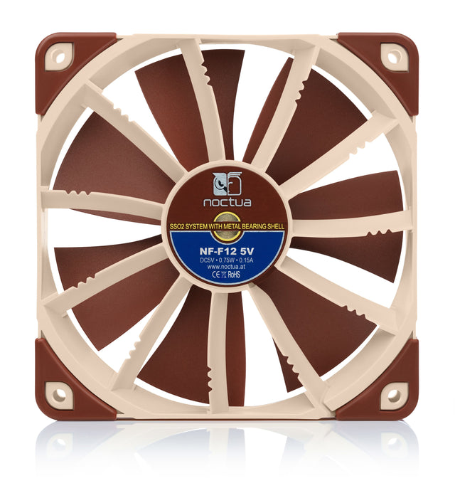 EAN 0841501110269 - Noctua NF-F12 Carcasa del ordenador Ventilador 12 cm Beige, Marrón imagen 4