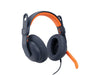 EAN 0097855190703 - Logitech 981-001383 auricular y casco Auriculares Alámbrico Diadema Educación USB Tipo C Azul, Naranja imagen 1