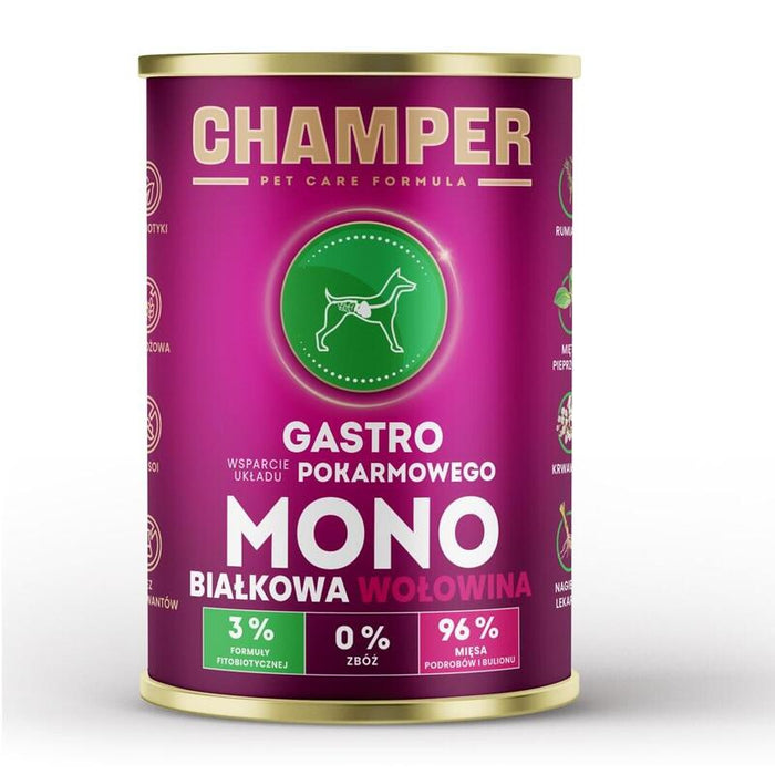 Champer Gastro Beef - Comida Húmeda Para Perros - 400g