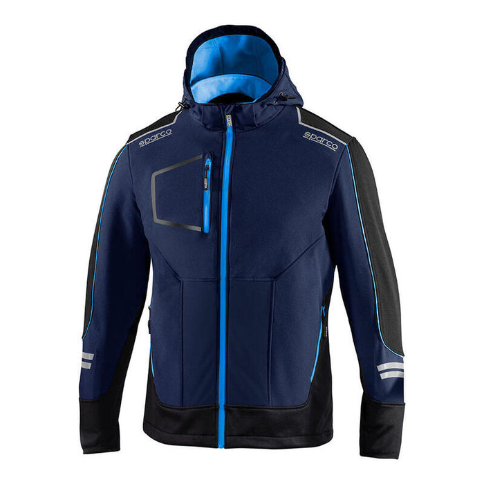 Chaqueta Soft-Shell Tech Técnica, Azul Marino/Azul, York, T5 - Xxl