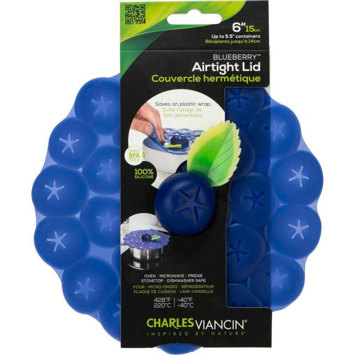 Charles Viancin Berries 15 Cm Silicone Lid Blue