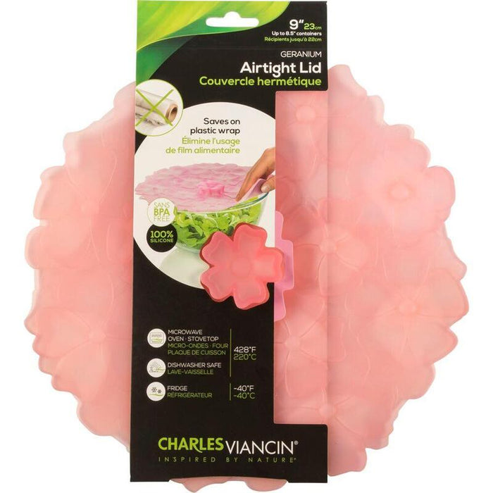 Charles Viancin Geranium Lid Silicone 23cm Pink