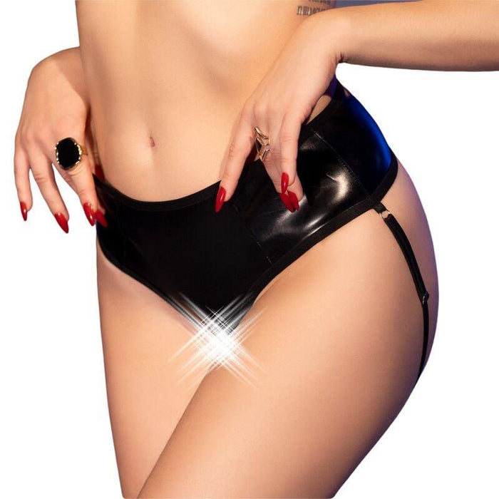 Chilirose - Cr 4841 Crotchless Panty Negro L/Xl