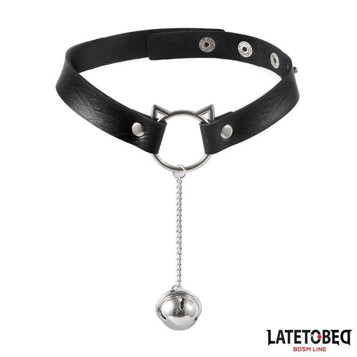 Choker Con Aro Con Orejitas Y Cascabel