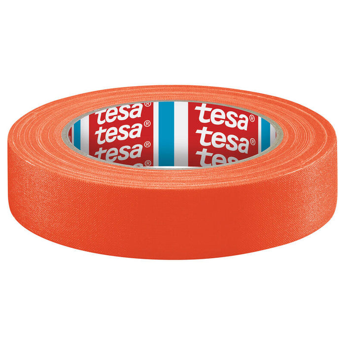 Cinta Adhesiva Tesaband, 25m X 19mm, Naranja Neón