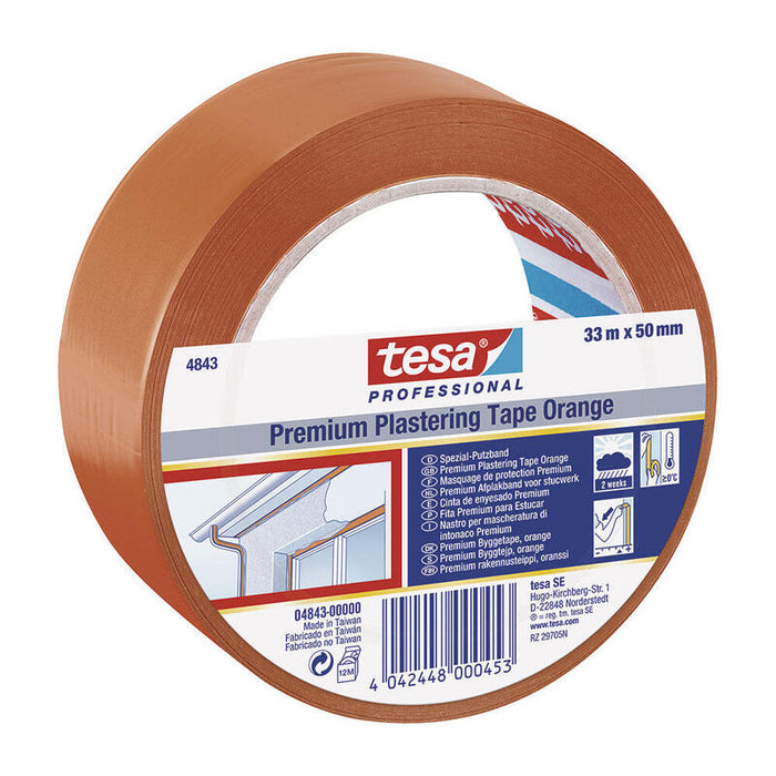 Cinta De Revoco Premium Naranja 50 Mm X 33 M