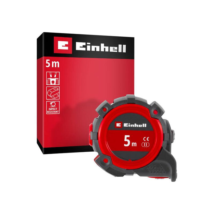Cinta Métrica Einhell 5 Meter (Negro/Rojo) 370550