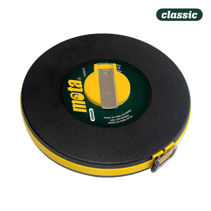 Cinta Metrica Fleje Fibra De Vidrio 20m X 13mm Mota