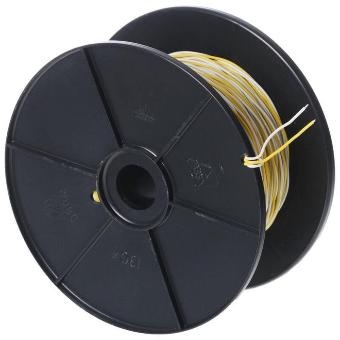 Cobinet Schaltdraht Yv 2x0,6/1,1 Blanco/Gelb, 100 M