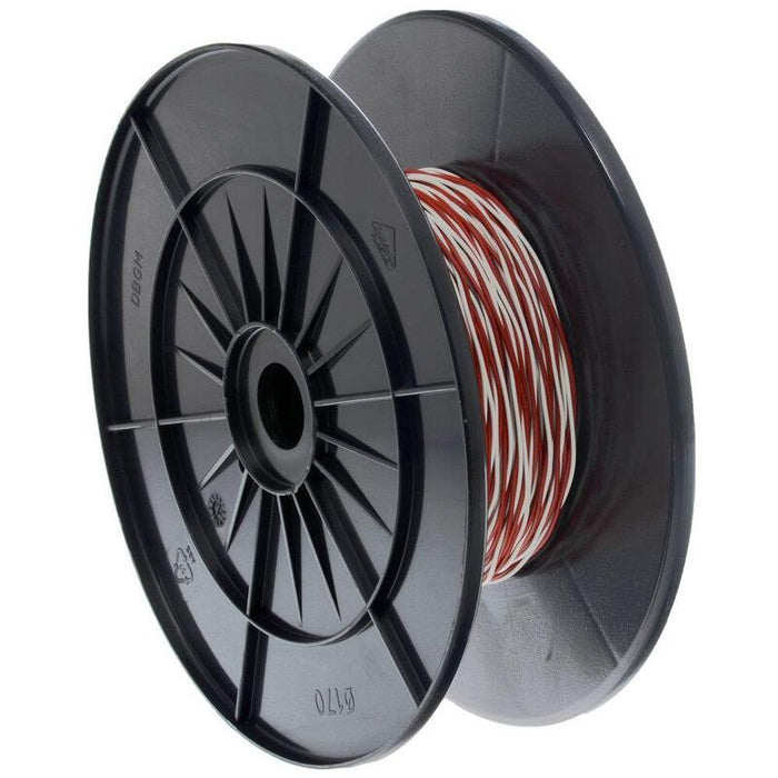 Cobinet Schaltdraht Yv 2x0,6/1,1 Blanco/Rot, 100 M