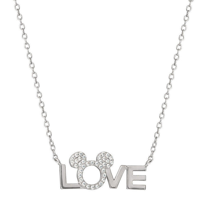 Colgante Love Minnie Disney Plata