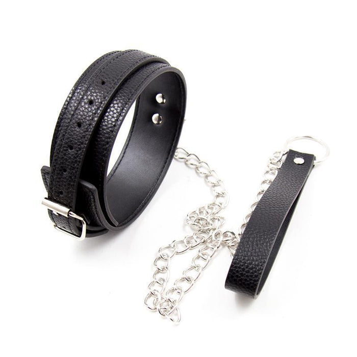 Collar Con Correa De Patrón De Serpiente