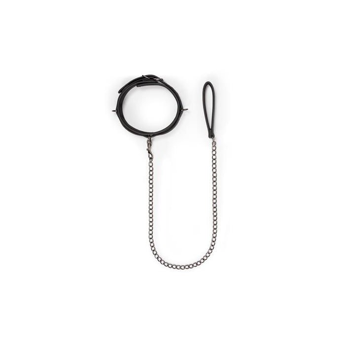 Collar Con Correa Negro