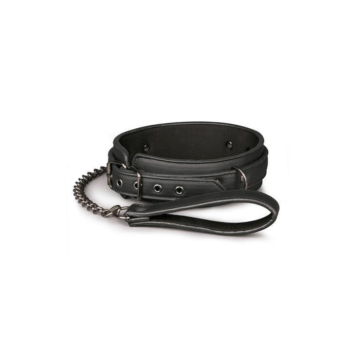 Collar Con Correa Negro