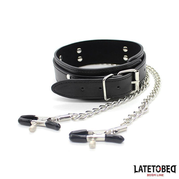 Collar Con Pinzas Para Los Pezones