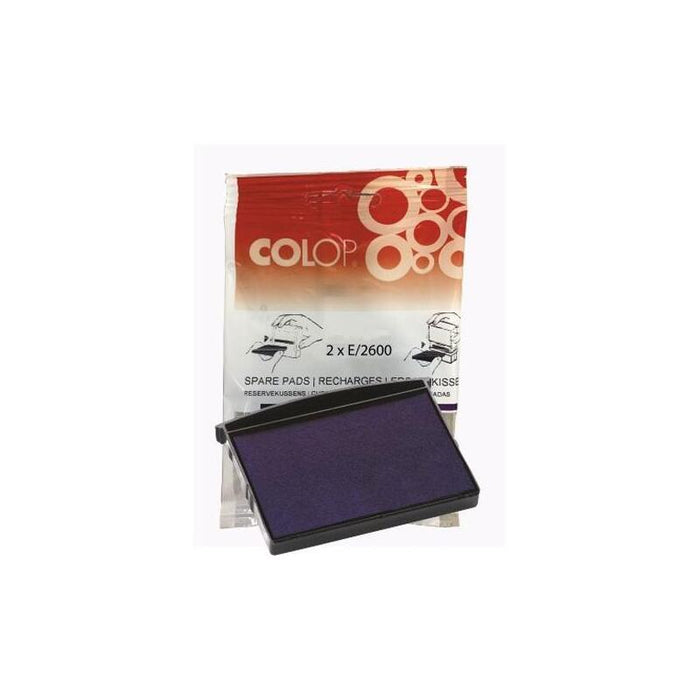 Colop Almohadilla E/2600 Azul Blister -2u-