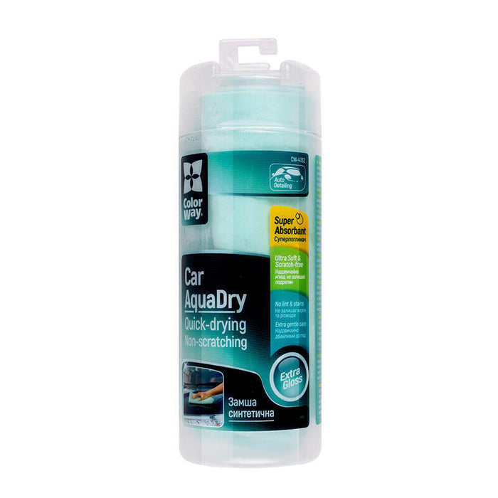 Colorway Synthetic Suede Car Wipe In Tube 43x32cm