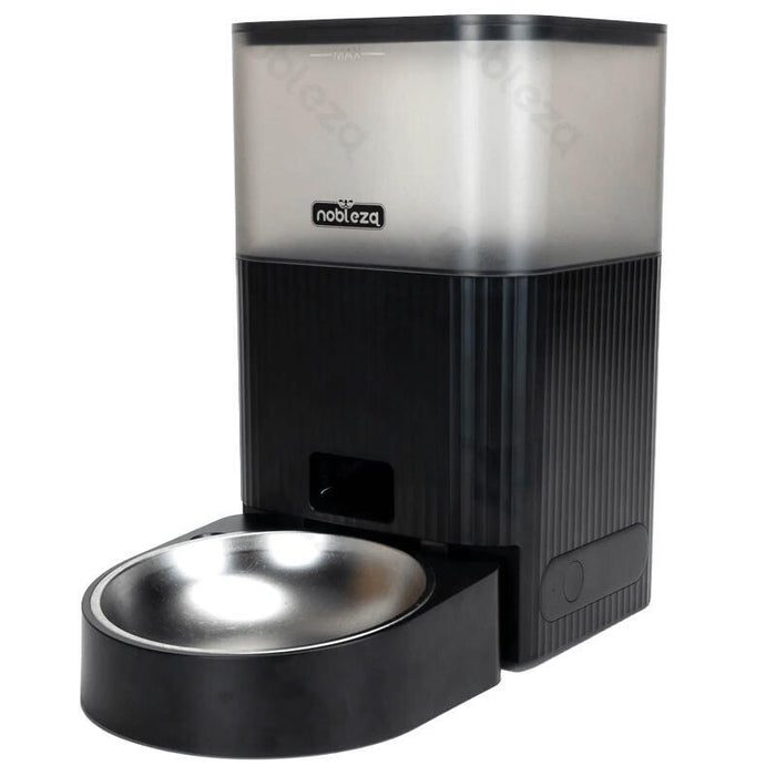 Comedero Inteligente Para Mascotas 4.2l Negro Nobleza Comedero Inteligente Wifi 4,2/L Para Perros Y Gatos Con Control Por App.