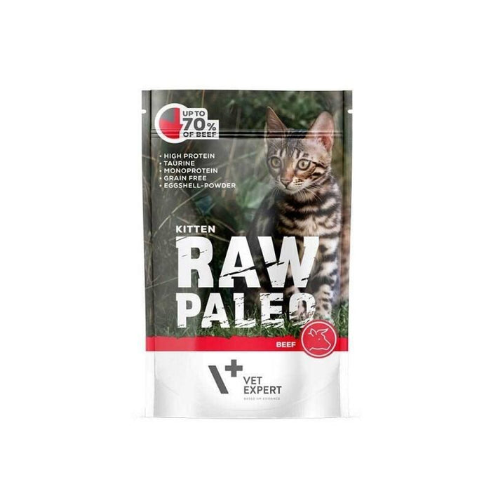Comida Húmeda Para Gatitos Raw Paleo Kitten Cat Beef  100 G