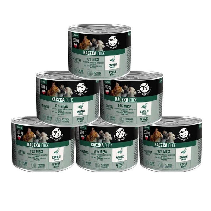Comida Húmeda Para Gato Petrepublic Adult Sterile Trozos Con Pato En Salsa Box 10x200g