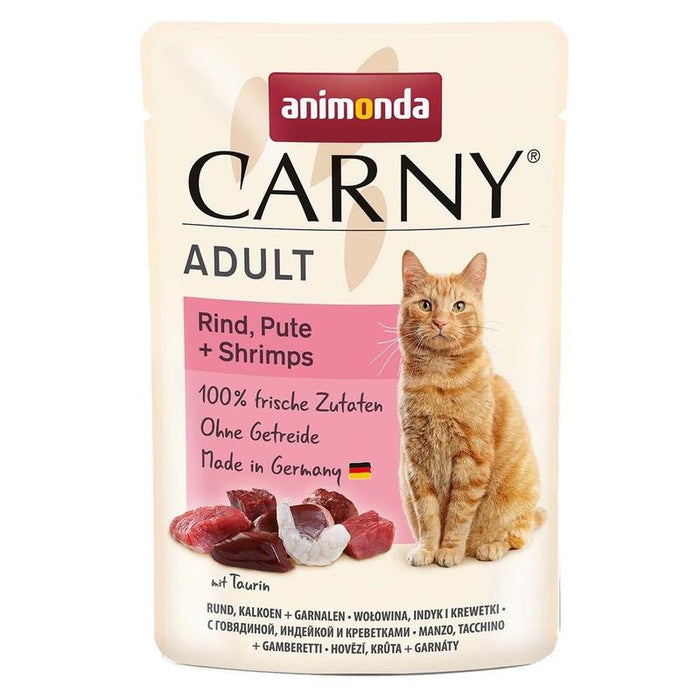 Comida Húmeda Para Gatos Animonda Carny Adult Beef, Turkey And Shrimps 85g