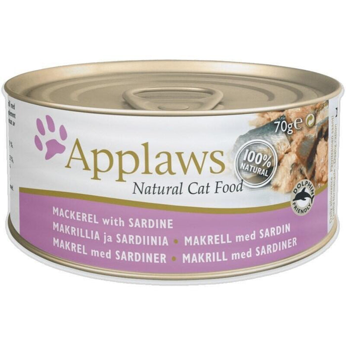 Comida Húmeda Para Gatos  Applaws Natural Cat Food Mackerel With Sardine 70g