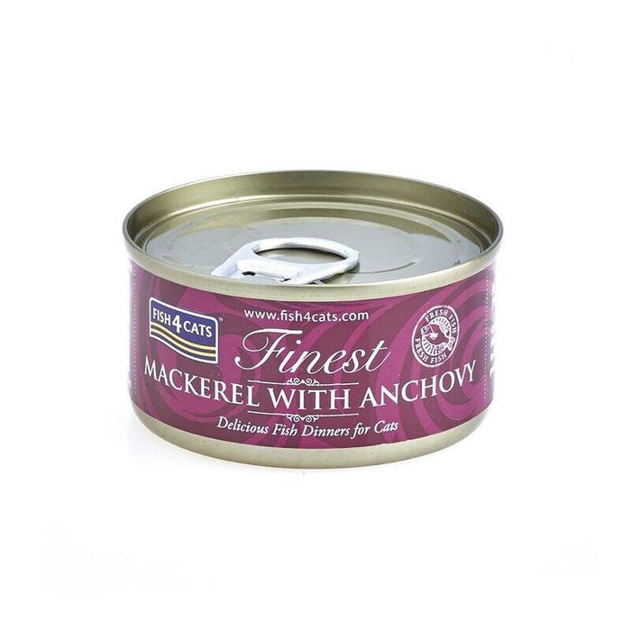 Comida Húmeda Para Gatos Fish4cats Mackerel With Anchovy  70g