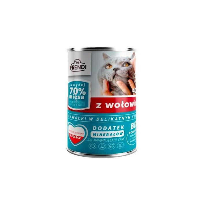 Comida Húmeda Para Gatos Frendi With Beef Chunks In Delicate Sauce  400g