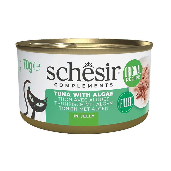 Comida Húmeda Para Gatos Schesir Complements Tuna With Algae In Jelly  70g