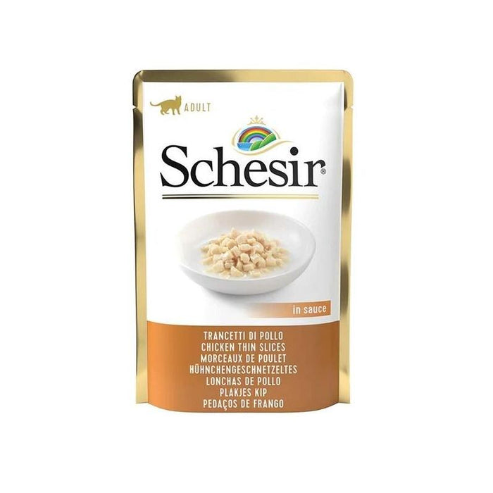 Comida Húmeda Para Gatos Schesir In Sauce Chicken Thin Slices  85 G