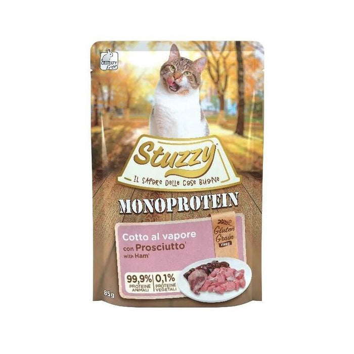 Comida Húmeda Para Gatos Stuzzy Monoprotein Ham  85 G