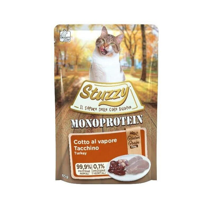 Comida Húmeda Para Gatos Stuzzy Monoprotein Turkey  85 G