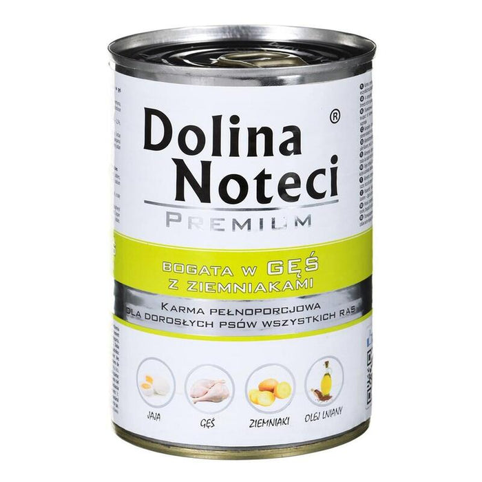 Comida Húmeda Para Perros Dolina Noteci Premium Rico En Ganso Con Patatas  400 G